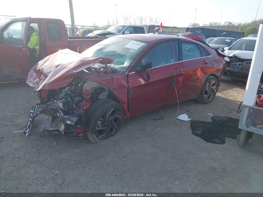 2025 Hyundai Elantra VIN KMHLN4DJ8SU148008 IAAI salvage auction — FRONT END, Salvage Title, sold $425 on 2026-07-23 (photo 2)