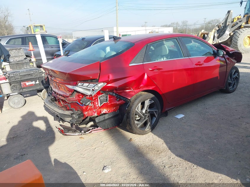 2025 Hyundai Elantra VIN KMHLN4DJ8SU148008 IAAI salvage auction — FRONT END, Salvage Title, sold $425 on 2026-07-23 (photo 4)