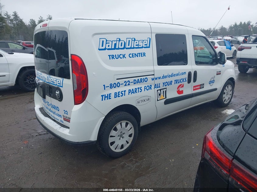 2018 Ram Promaster city VIN ZFBERFBB8J6J23575 IAAI salvage auction — FRONT END, Salvage Title, sold $475 on 2026-07-10 (photo 4)