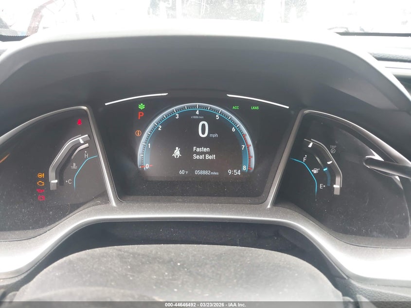 2019 Honda Civic VIN JHMFC1F31KX003894 IAAI salvage auction — REAR END, Salvage (Utah), sold $5,300 on 2026-07-16 (photo 7)
