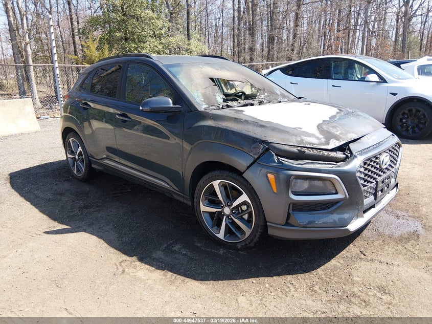 2018 Hyundai Kona VIN KM8K53A51JU071543 IAAI salvage auction — ENGINE BURN, Salvage Title, sold $50 on 2026-07-22 (photo 1)