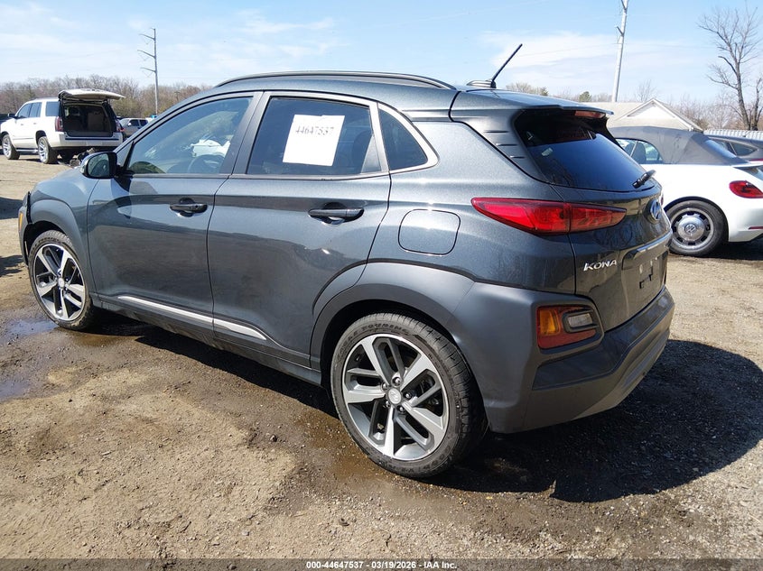 2018 Hyundai Kona VIN KM8K53A51JU071543 IAAI salvage auction — ENGINE BURN, Salvage Title, sold $50 on 2026-07-22 (photo 3)