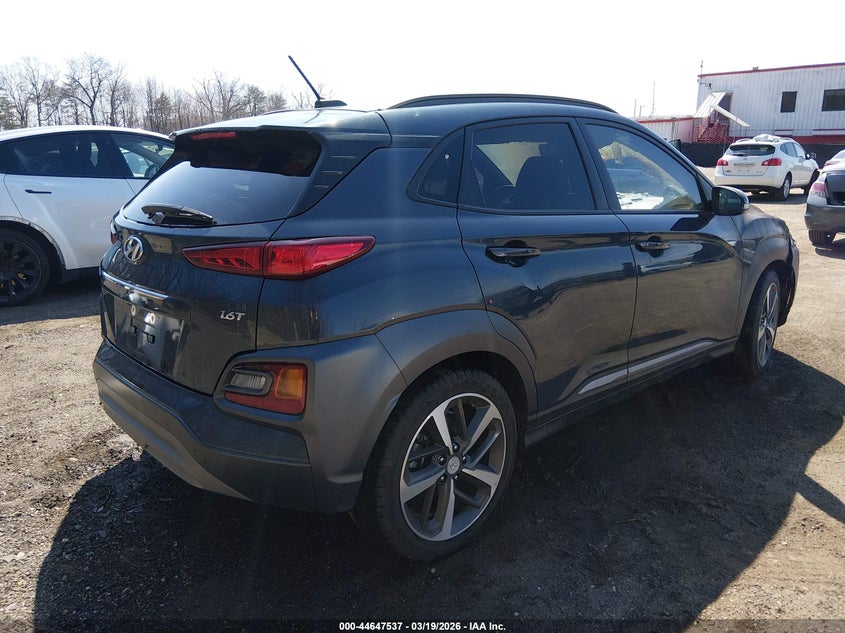 2018 Hyundai Kona VIN KM8K53A51JU071543 IAAI salvage auction — ENGINE BURN, Salvage Title, sold $50 on 2026-07-22 (photo 4)