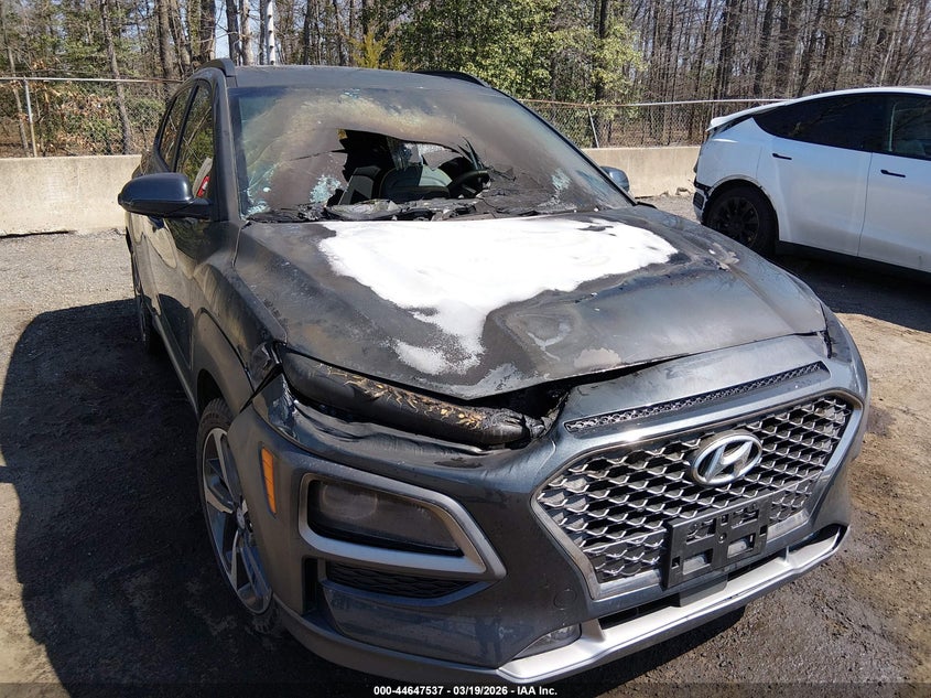2018 Hyundai Kona VIN KM8K53A51JU071543 IAAI salvage auction — ENGINE BURN, Salvage Title, sold $50 on 2026-07-22 (photo 6)