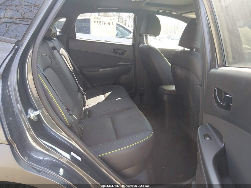 2018 Hyundai Kona VIN KM8K53A51JU071543 IAAI salvage auction — ENGINE BURN, Salvage Title, sold $50 on 2026-07-22 (photo 8)