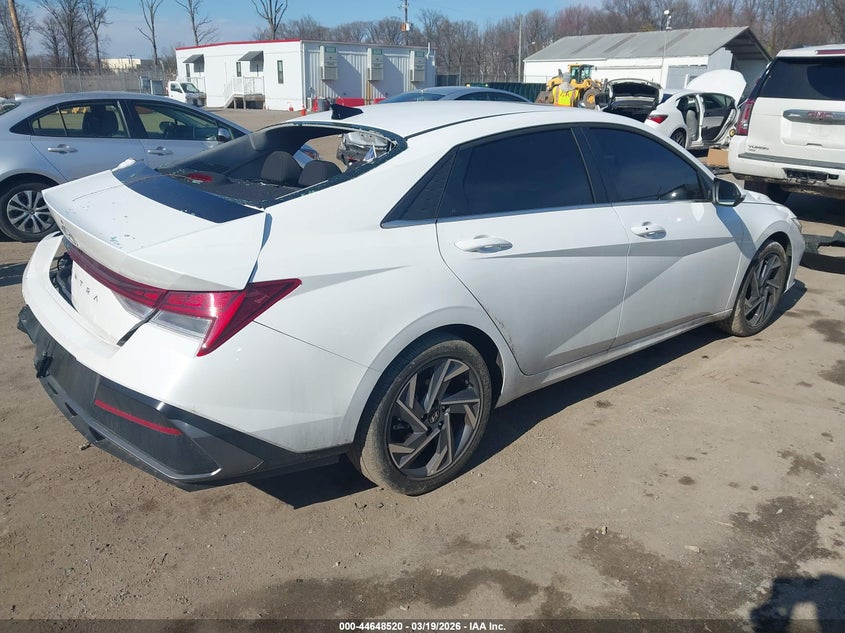 2025 Hyundai Elantra VIN KMHLS4DGXSU070490 IAAI salvage auction — REAR END, Salvage - Greater Than 75% (Maryland), sold $5,500 on 2026-08-01 (photo 4)