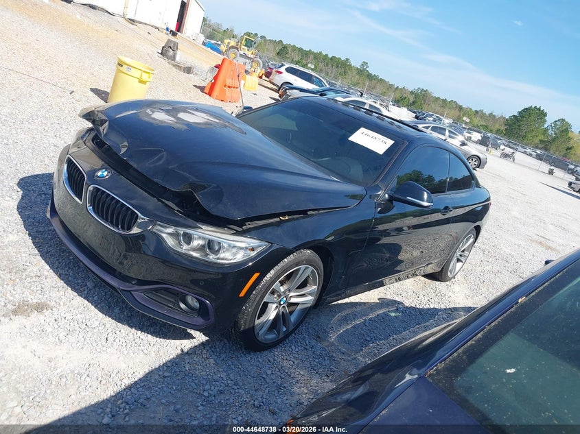 2014 BMW 4er VIN WBA3N5C57EF716107 IAAI salvage auction — ENGINE BURN, Salvage (Mississippi), sold $1,000 on 2026-08-14 (photo 2)