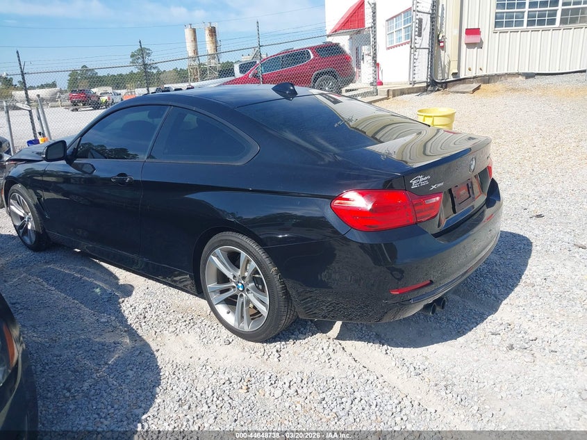 2014 BMW 4er VIN WBA3N5C57EF716107 IAAI salvage auction — ENGINE BURN, Salvage (Mississippi), sold $1,000 on 2026-08-14 (photo 3)