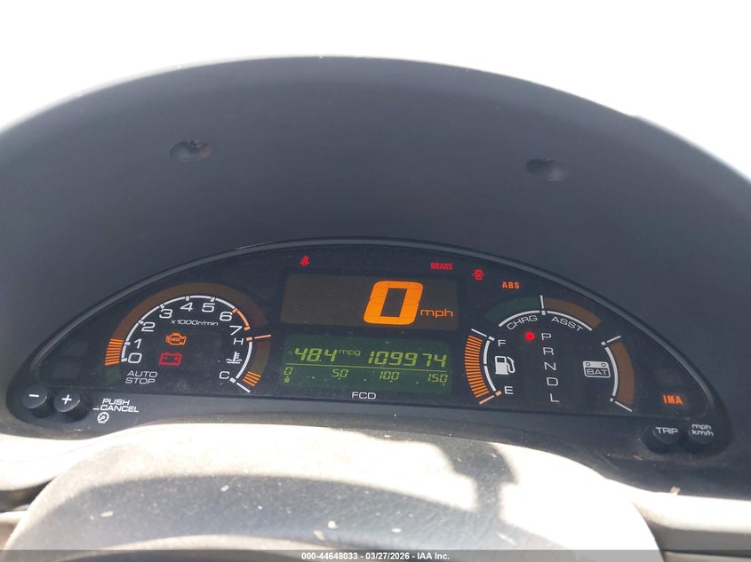 2001 Honda Insight VIN JHMZE14791T002270 IAAI salvage auction — FRONT END, Regular Certificate (Iowa), sold $775 on 2026-07-28 (photo 7)