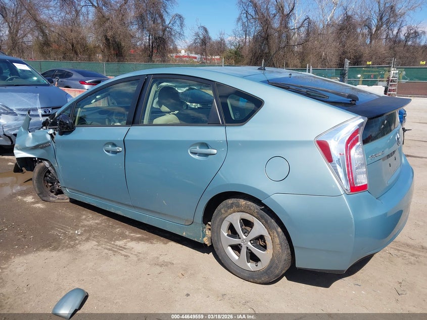2013 Toyota Prius VIN JTDKN3DU5D1732844 IAAI salvage auction — FRONT END, Clear (Maryland), sold $925 on 2026-07-30 (photo 3)