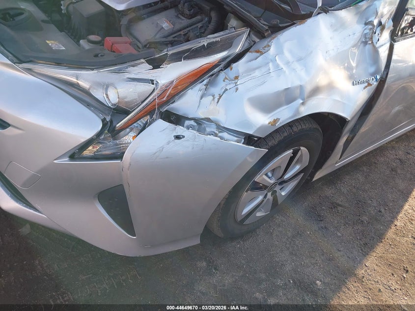 2016 Toyota Prius VIN JTDKARFU8G3016332 IAAI salvage auction — LEFT FRONT, Salvage Title, sold $2,750 on 2026-07-17 (photo 6)