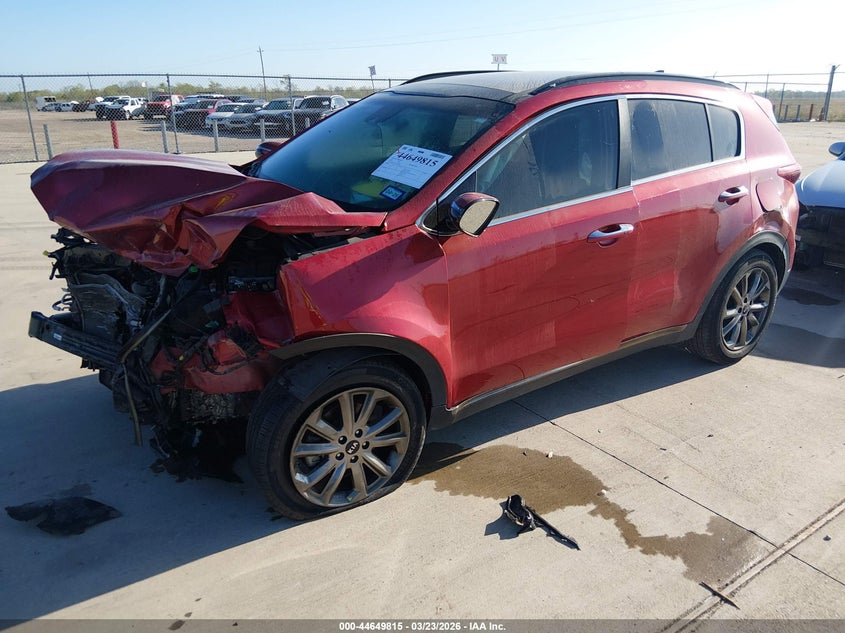 2020 Kia Sportage VIN KNDP63AC3L7802691 IAAI salvage auction — FRONT END, Salvage Title, sold $1,300 on 2026-07-17 (photo 2)