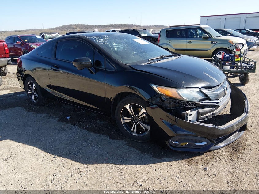 2015 Honda Civic VIN 2HGFG3B80FH515225 IAAI salvage auction — FRONT END, Salvage Title, sold $1,050 on 2026-07-22 (photo 1)