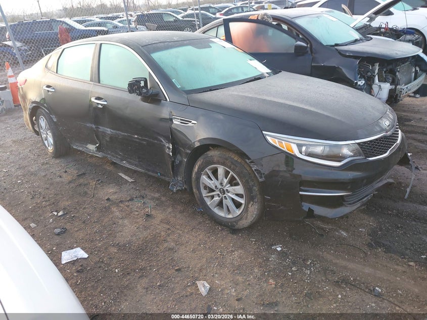 2016 Kia Optima VIN 5XXGT4L39GG115160 IAAI salvage auction — LEFT & RIGHT, Salvage Title, sold $375 on 2026-07-23 (photo 1)