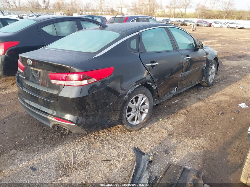 2016 Kia Optima VIN 5XXGT4L39GG115160 IAAI salvage auction — LEFT & RIGHT, Salvage Title, sold $375 on 2026-07-23 (photo 4)