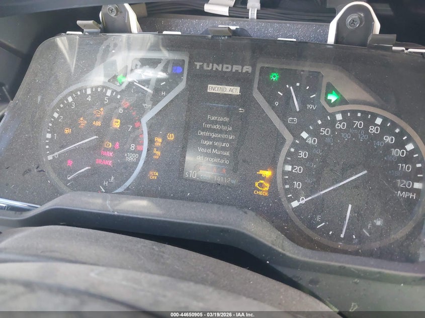 2025 Toyota Tundra VIN 5TFLA5DB2SX334673 IAAI salvage auction — FRONT END, Salvage (Texas), sold $9,350 on 2026-07-06 (photo 7)