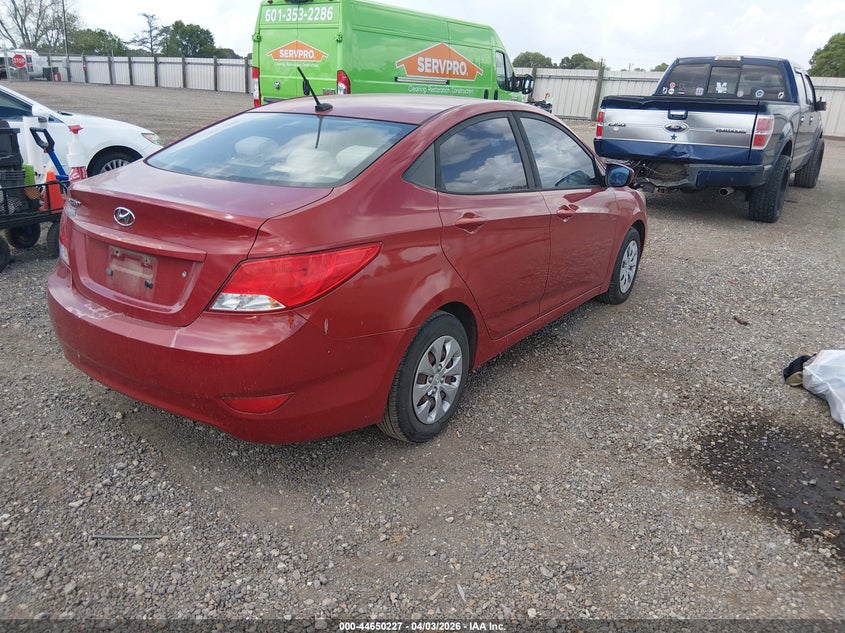 2017 Hyundai Accent VIN KMHCT4AE6HU361710 IAAI salvage auction — LEFT REAR, Wait Title, sold $975 on 2026-07-08 (photo 4)