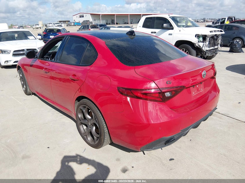 2021 Alfa romeo Giulia VIN ZARFAMBN6M7649361 IAAI salvage auction — FRONT END, Salvage (Texas), sold $6,750 on 2026-08-07 (photo 3)
