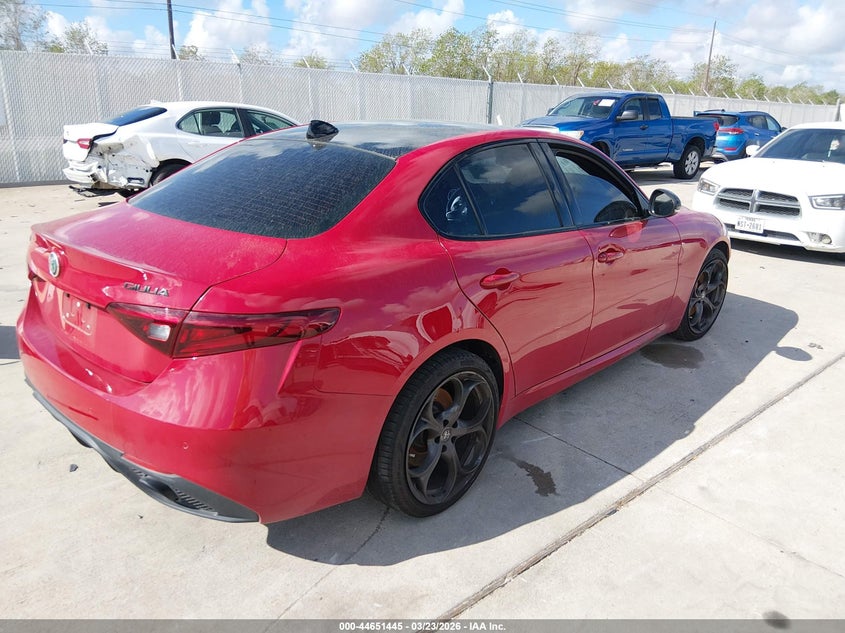 2021 Alfa romeo Giulia VIN ZARFAMBN6M7649361 IAAI salvage auction — FRONT END, Salvage (Texas), sold $6,750 on 2026-08-07 (photo 4)