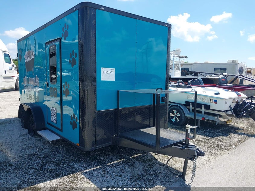 2026 Quality 14' cargo enclosed VIN 50ZBE1421TN068255 — IAAI salvage auction photo
