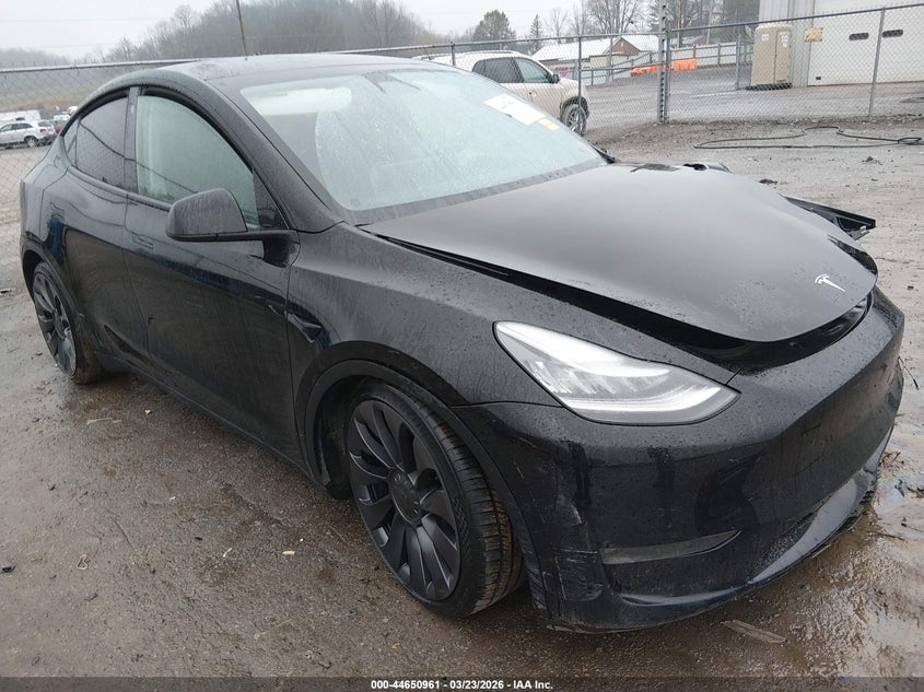 2021 Tesla Model y VIN 5YJYGDEF4MF076153 IAAI salvage auction — SIDE, Salvage (West Virginia), sold $6,650 on 2026-07-16 (photo 1)