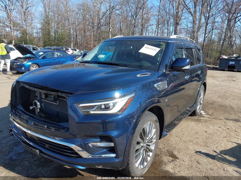 2018 Infiniti Qx80 VIN JN8AZ2NE7J9194246 IAAI salvage auction — FRONT END, Salvage Title, sold $8,600 on 2026-07-22 (photo 2)