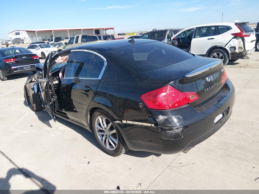 2009 Infiniti G VIN JNKCV61E79M015238 IAAI salvage auction — FRONT END, Salvage (Texas), sold $250 on 2026-07-10 (photo 3)