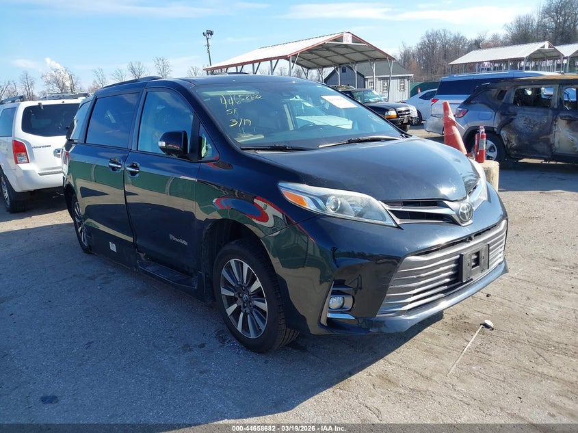 2019 Toyota Sienna VIN 5TDYZ3DC8KS993780 IAAI salvage auction — REAR END, Salvage - 75% Or Less (Maryland), sold $9,100 on 2026-07-30 (photo 1)
