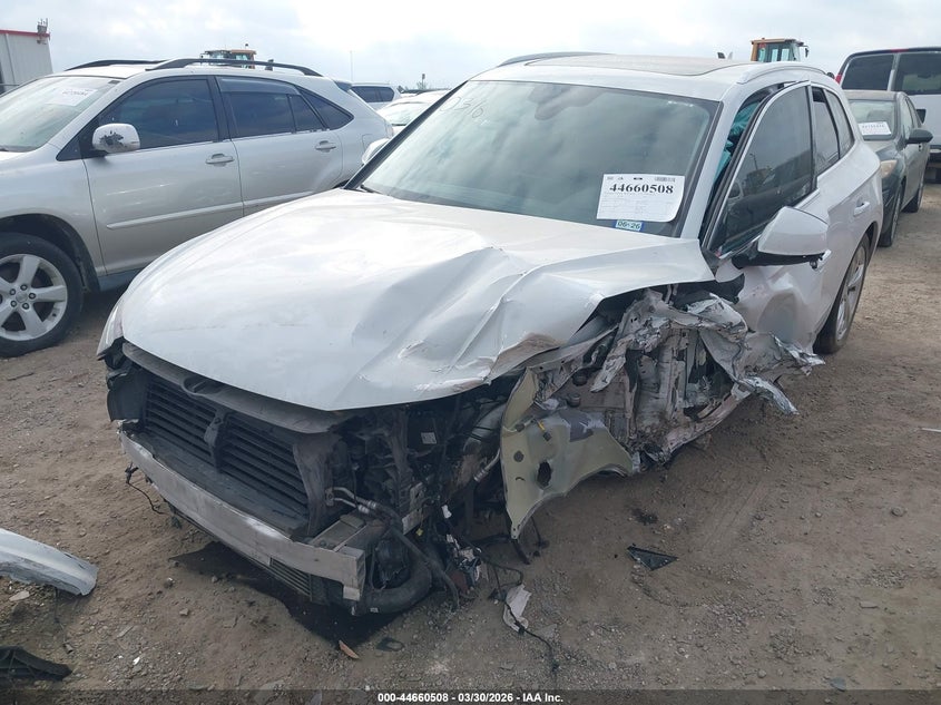 2021 Audi Q5 VIN WA1BAAFYXM2095115 IAAI salvage auction — ALL OVER, Wait Title, sold $4,700 on 2026-07-13 (photo 2)