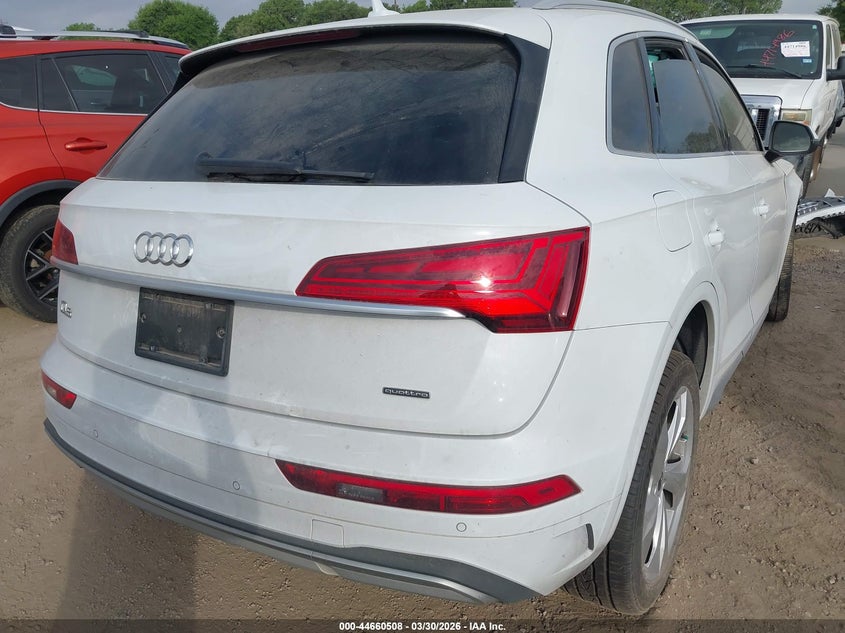 2021 Audi Q5 VIN WA1BAAFYXM2095115 IAAI salvage auction — ALL OVER, Wait Title, sold $4,700 on 2026-07-13 (photo 4)