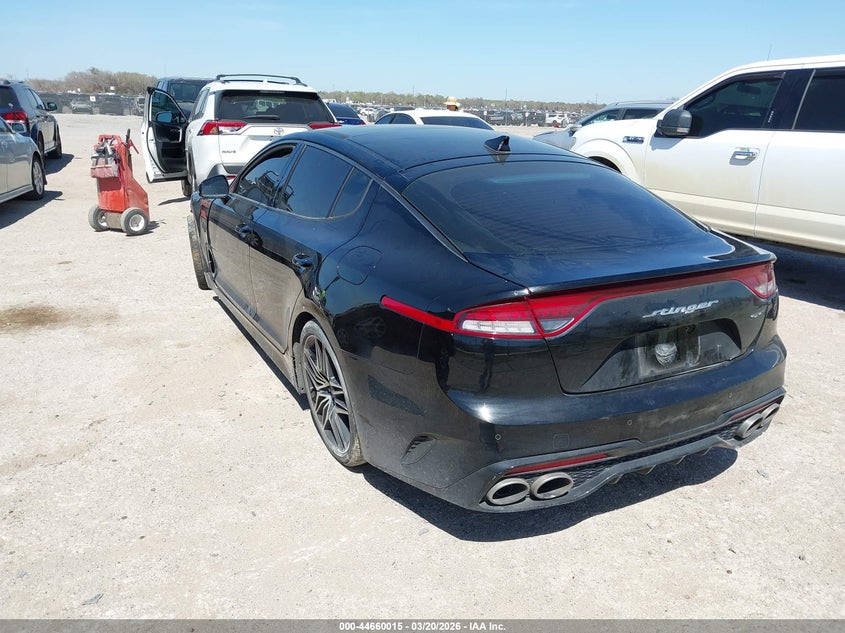 2022 Kia Stinger VIN KNAE45LCXN6102159 IAAI salvage auction — FRONT END, Salvage Title, sold $6,500 on 2026-07-21 (photo 3)