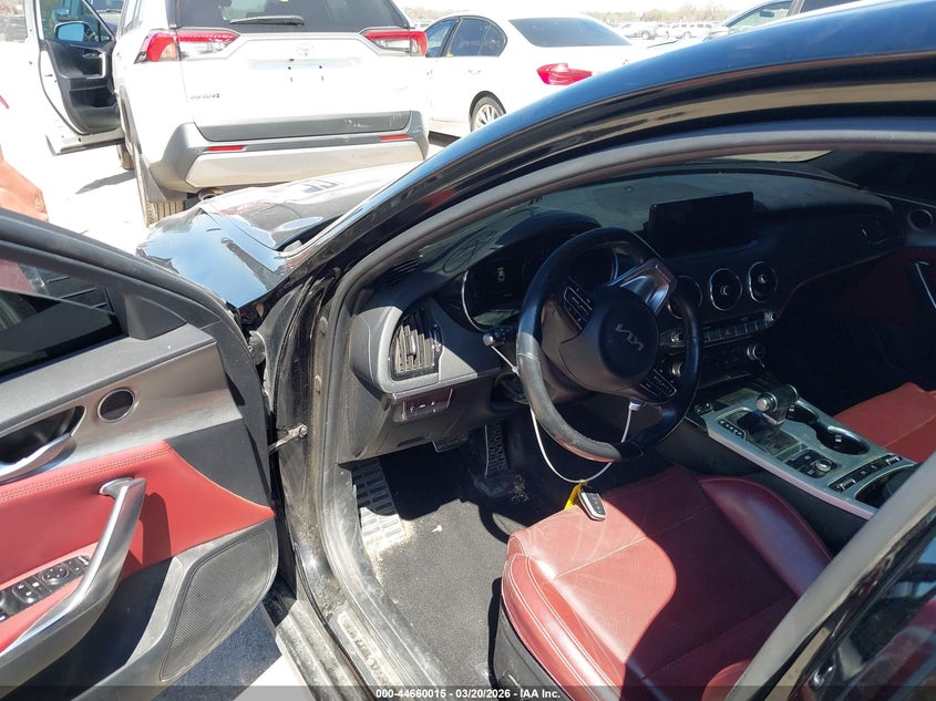 2022 Kia Stinger VIN KNAE45LCXN6102159 IAAI salvage auction — FRONT END, Salvage Title, sold $6,500 on 2026-07-21 (photo 5)