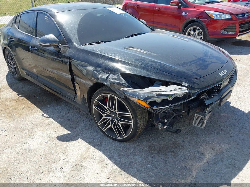 2022 Kia Stinger VIN KNAE45LCXN6102159 IAAI salvage auction — FRONT END, Salvage Title, sold $6,500 on 2026-07-21 (photo 6)