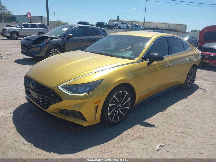 2020 Hyundai Sonata VIN 5NPEJ4J25LH021931 IAAI salvage auction — REAR END, Salvage Title, sold $2,800 on 2026-07-14 (photo 2)