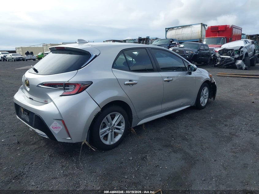 2019 Toyota Corolla VIN JTNK4RBE0K3010325 IAAI salvage auction — WATER/FLOOD, Salvage Title, sold $25 on 2026-07-21 (photo 4)
