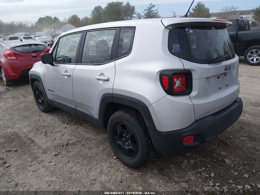 2017 Jeep Renegade VIN ZACCJAAB7HPE92533 IAAI salvage auction — RIGHT FRONT, Salvage Title, sold $225 on 2026-07-28 (photo 3)