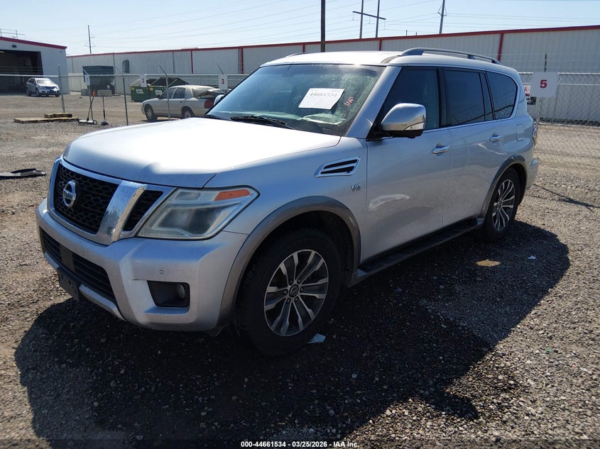2017 Nissan Armada VIN JN8AY2ND5H9001760 IAAI salvage auction — RIGHT SIDE, Wait Title, sold $3,675 on 2026-07-08 (photo 2)