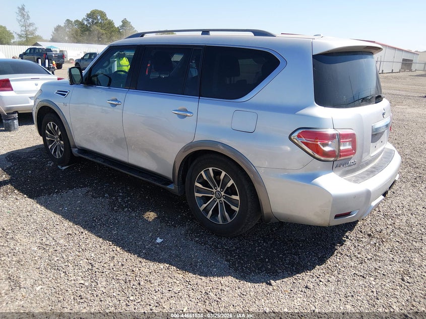 2017 Nissan Armada VIN JN8AY2ND5H9001760 IAAI salvage auction — RIGHT SIDE, Wait Title, sold $3,675 on 2026-07-08 (photo 3)