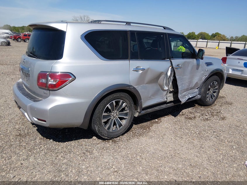 2017 Nissan Armada VIN JN8AY2ND5H9001760 IAAI salvage auction — RIGHT SIDE, Wait Title, sold $3,675 on 2026-07-08 (photo 4)