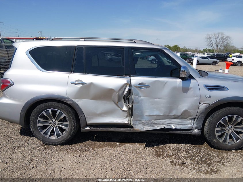 2017 Nissan Armada VIN JN8AY2ND5H9001760 IAAI salvage auction — RIGHT SIDE, Wait Title, sold $3,675 on 2026-07-08 (photo 6)
