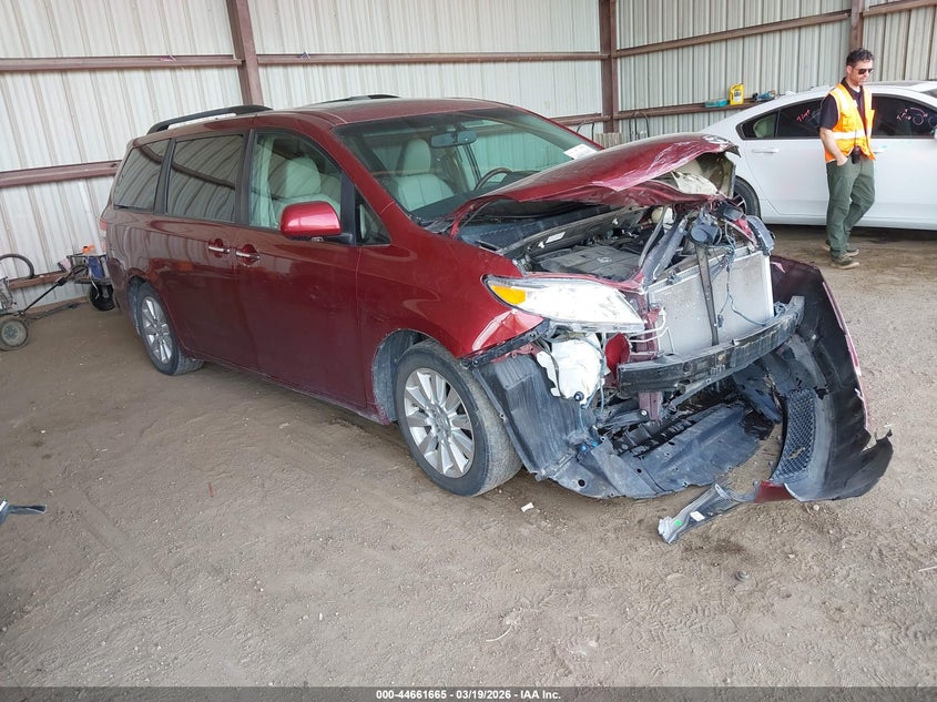 2011 Toyota Sienna VIN 5TDYK3DC1BS055219 IAAI salvage auction — FRONT END, Salvage (Nebraska), sold $2,650 on 2026-07-23 (photo 1)