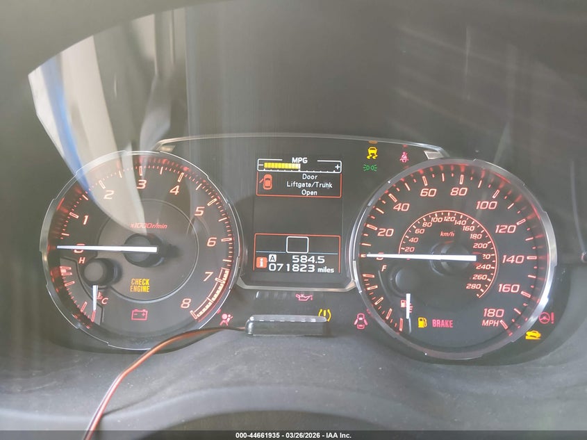 2015 Subaru Wrx VIN JF1VA1D68F9828315 IAAI salvage auction — ALL OVER, Wait Title, sold $1,600 on 2026-07-16 (photo 7)