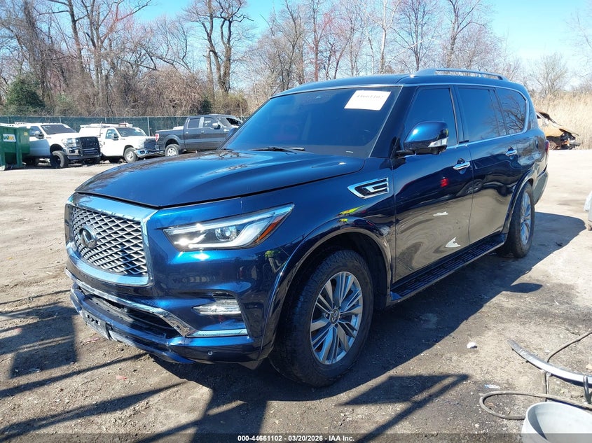 2021 Infiniti Qx80 VIN JN8AZ2AE6M9272266 IAAI salvage auction — REAR END, Salvage - Greater Than 75% (Maryland), sold $10,750 on 2026-07-23 (photo 2)