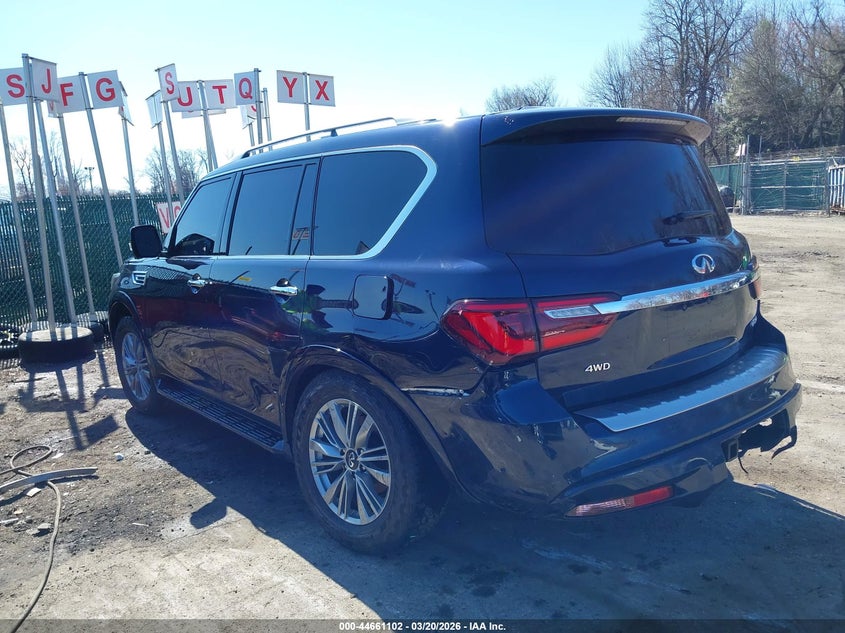 2021 Infiniti Qx80 VIN JN8AZ2AE6M9272266 IAAI salvage auction — REAR END, Salvage - Greater Than 75% (Maryland), sold $9,000 on 2026-07-11 (photo 3)