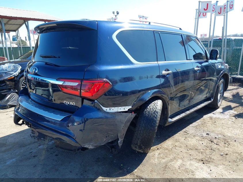 2021 Infiniti Qx80 VIN JN8AZ2AE6M9272266 IAAI salvage auction — REAR END, Salvage - Greater Than 75% (Maryland), sold $10,750 on 2026-07-23 (photo 4)