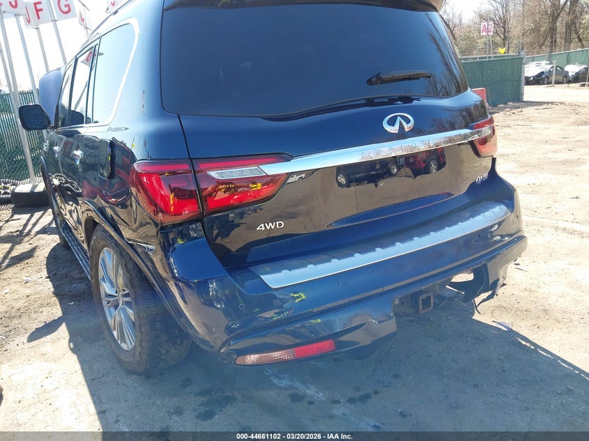 2021 Infiniti Qx80 VIN JN8AZ2AE6M9272266 IAAI salvage auction — REAR END, Salvage - Greater Than 75% (Maryland), sold $10,750 on 2026-07-23 (photo 6)
