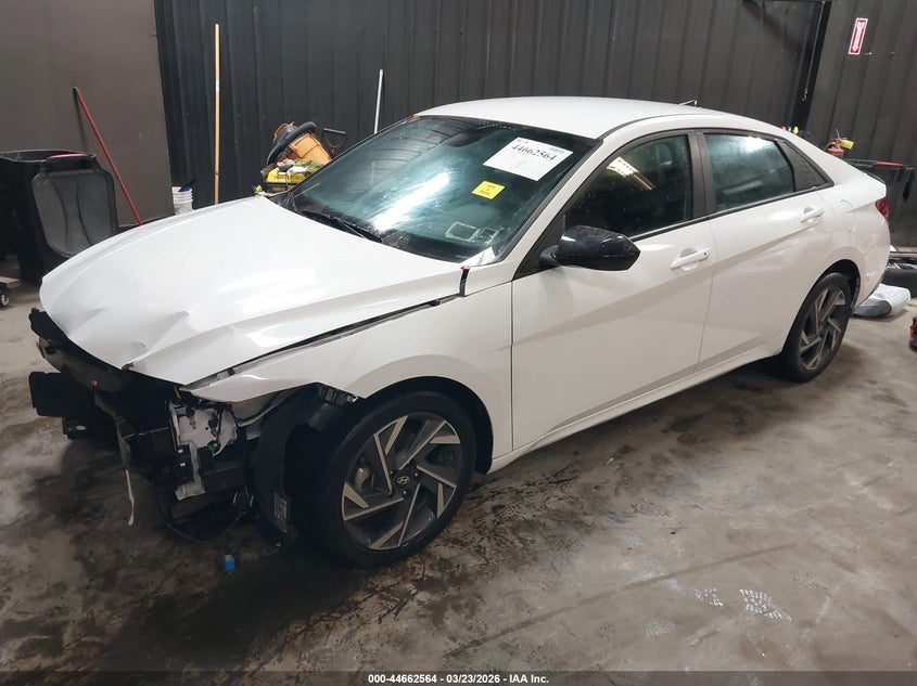 2025 Hyundai Elantra VIN KMHLM4DGXSU875741 IAAI salvage auction — FRONT END, Wait Title, sold $5,700 on 2026-07-21 (photo 2)