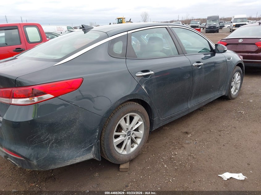 2016 Kia Optima VIN KNAGT4L30G5079117 IAAI salvage auction — LEFT FRONT, Salvage Title, sold $1,700 on 2026-07-09 (photo 4)