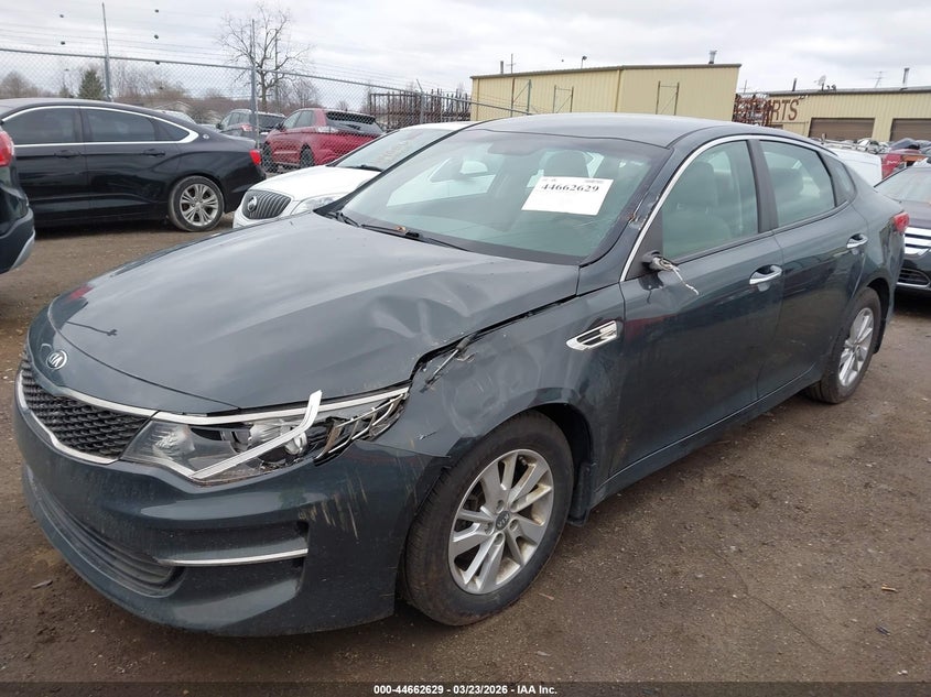 2016 Kia Optima VIN KNAGT4L30G5079117 IAAI salvage auction — LEFT FRONT, Salvage Title, sold $1,700 on 2026-07-09 (photo 6)