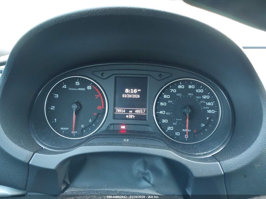2016 Audi A3 VIN WAUA7GFF9G1072014 IAAI salvage auction — RIGHT FRONT, Salvage Title, sold $700 on 2026-07-20 (photo 7)